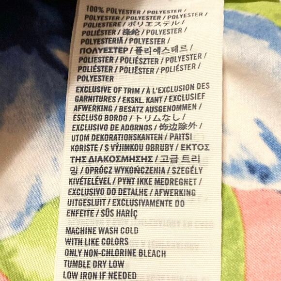 Abercrombie Kids Pink Tropical Board Shorts Boys Large Drawstring Silky Lining - Picture 8 of 12